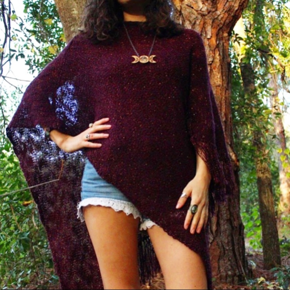 ✨cranberry poncho✨